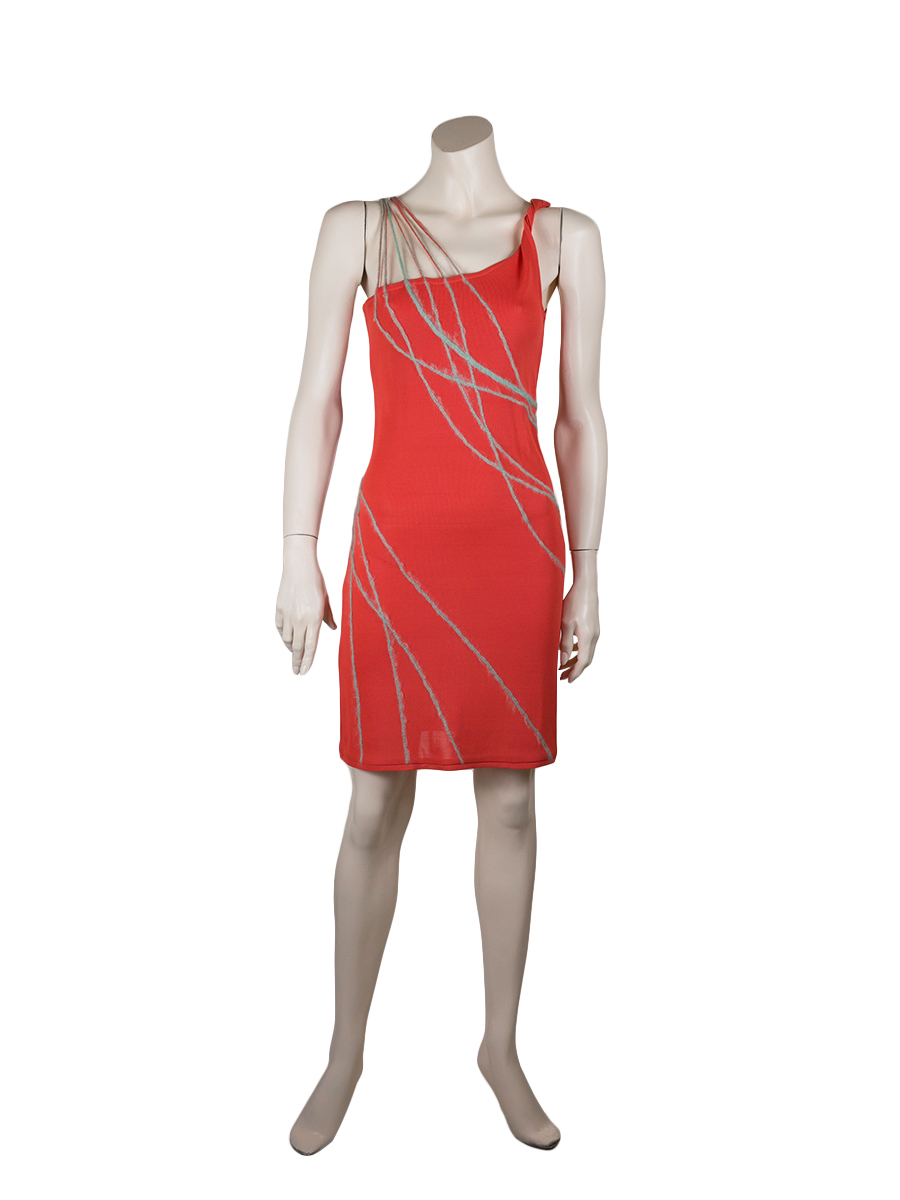 Gianni Versace Couture Orange Dress-Preowned