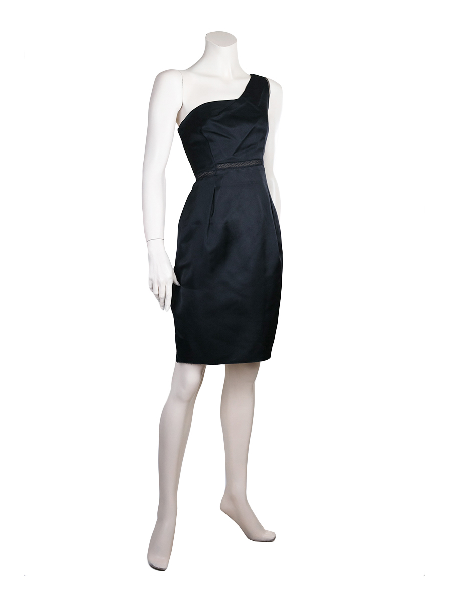 Lanvin Black One Shoulder Dress-Preowned