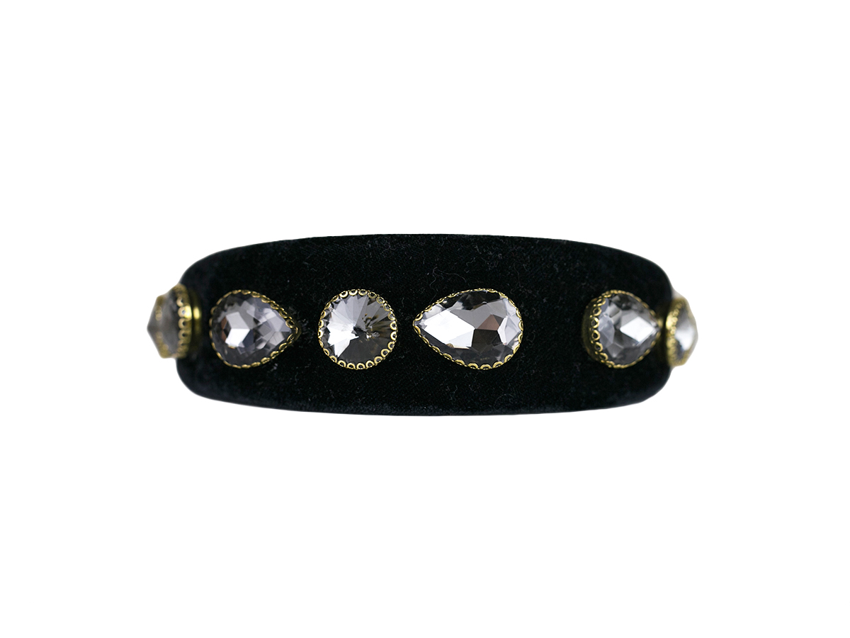 Black With Stones Hairband