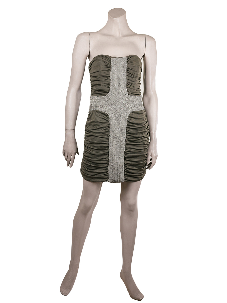 JAY AHR Khaki Mini Dress