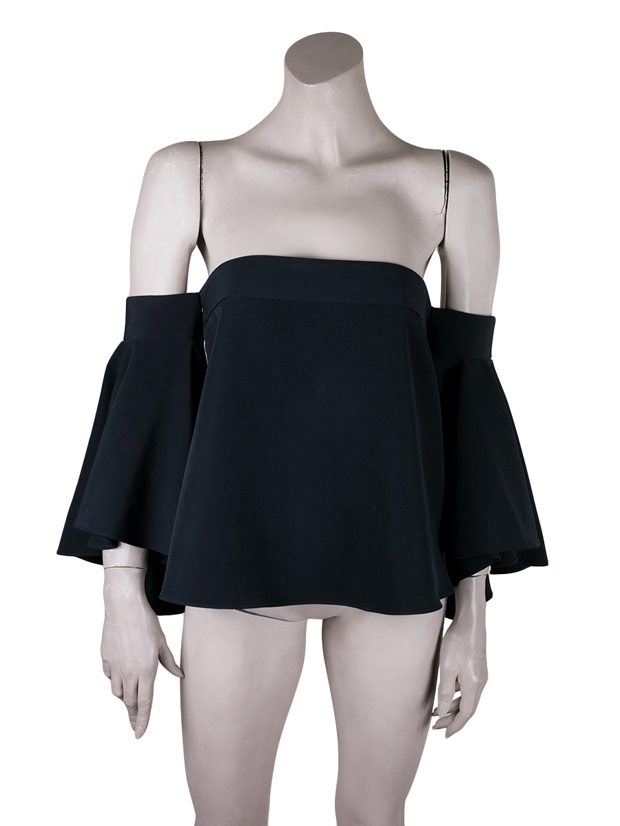 Milly Black Off-Shoulder Top