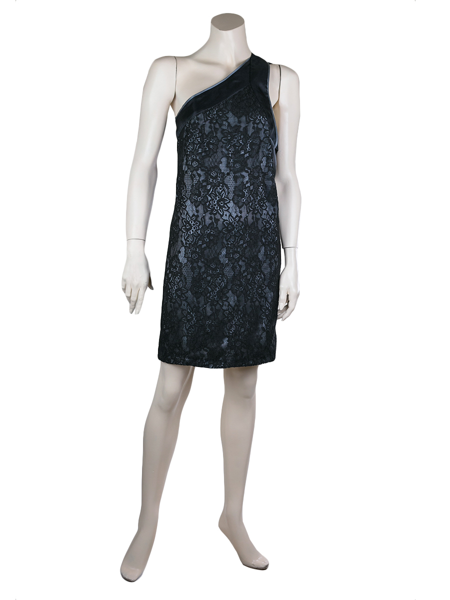 Versace One Shoulder Mini Dress-Preowned