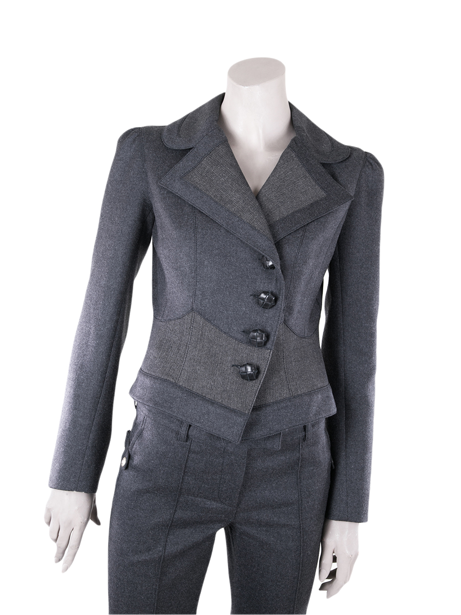 John Galliano Grey Wool Jacket-Preowned