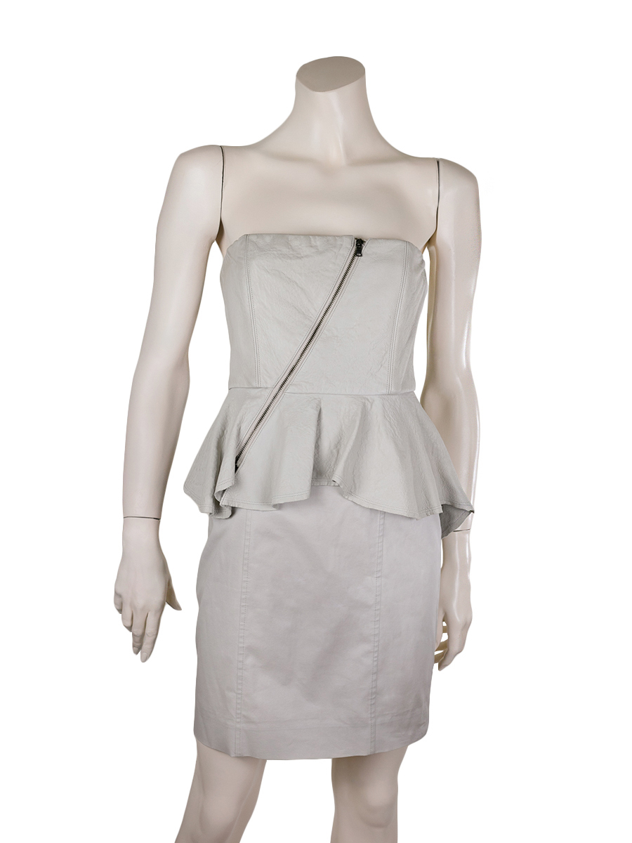 Alice + Olivia Beige Mini Dress
