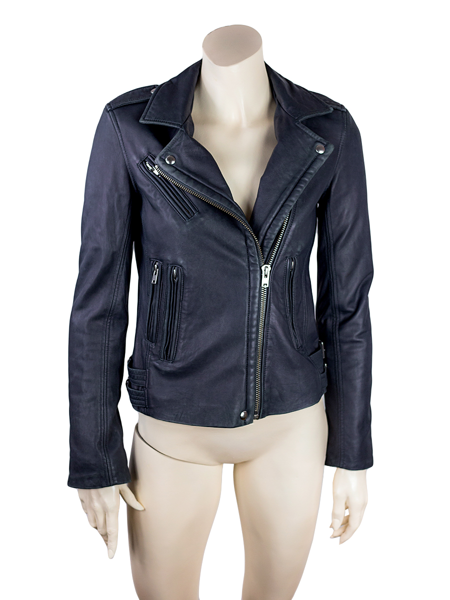 IRO Dark Grey Leather Jacket- Preowned