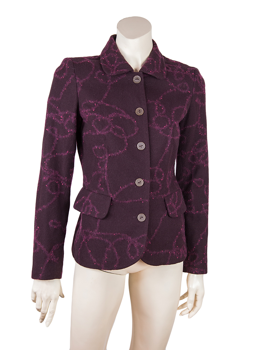 Balmain Deep Red Burgundy Blazer-Preowned