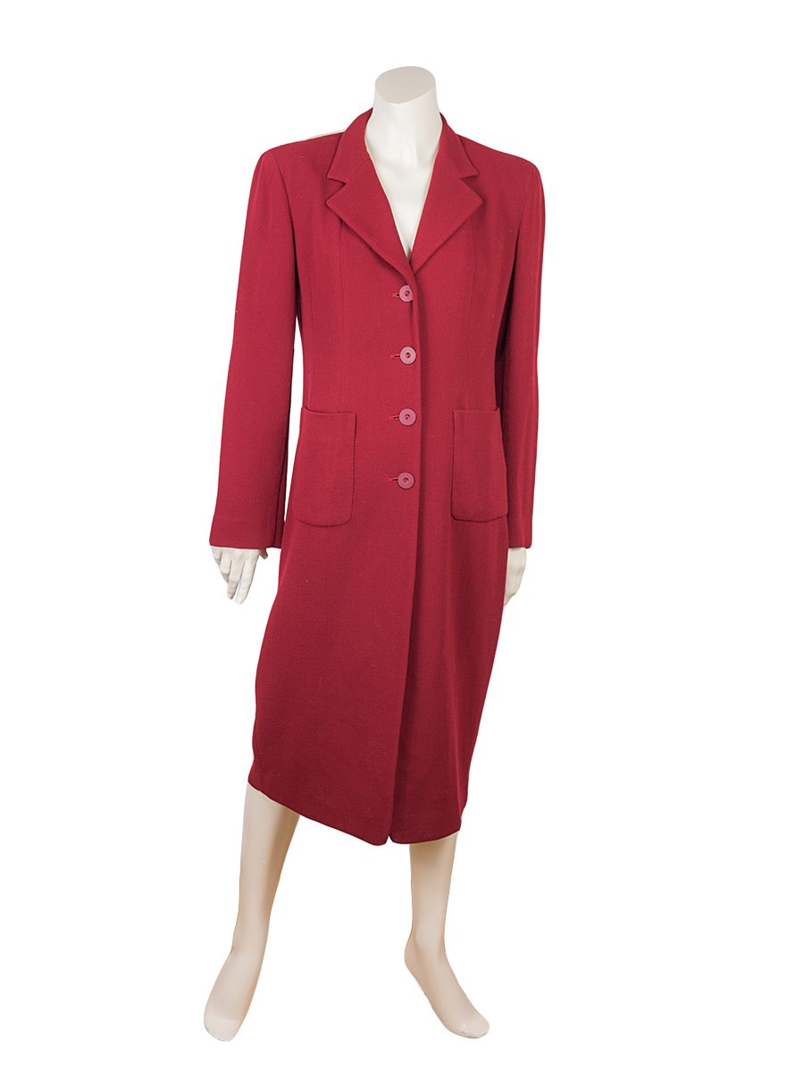 Donna  Karan Red Coat - Preowned