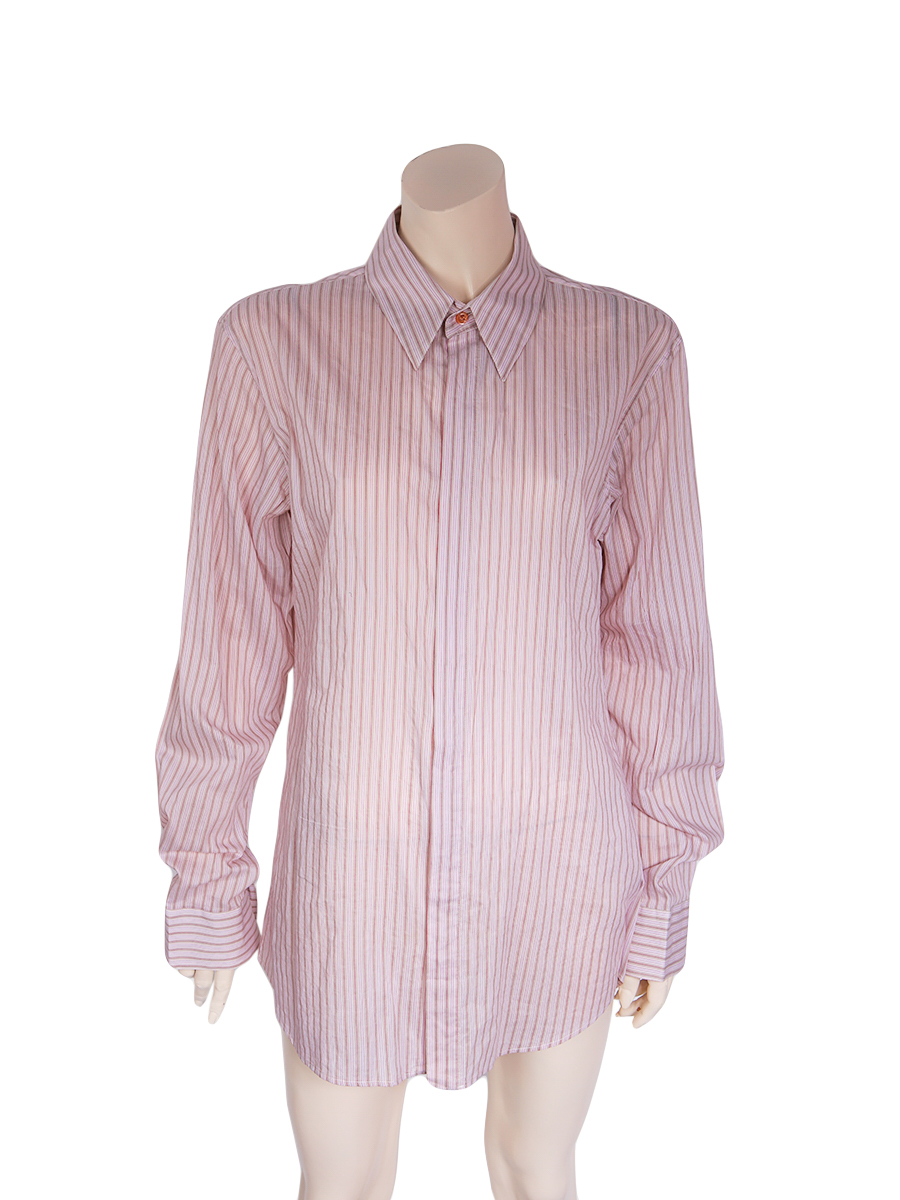 Alexander McQueen Striped Pink Men's Shirt - Preowned