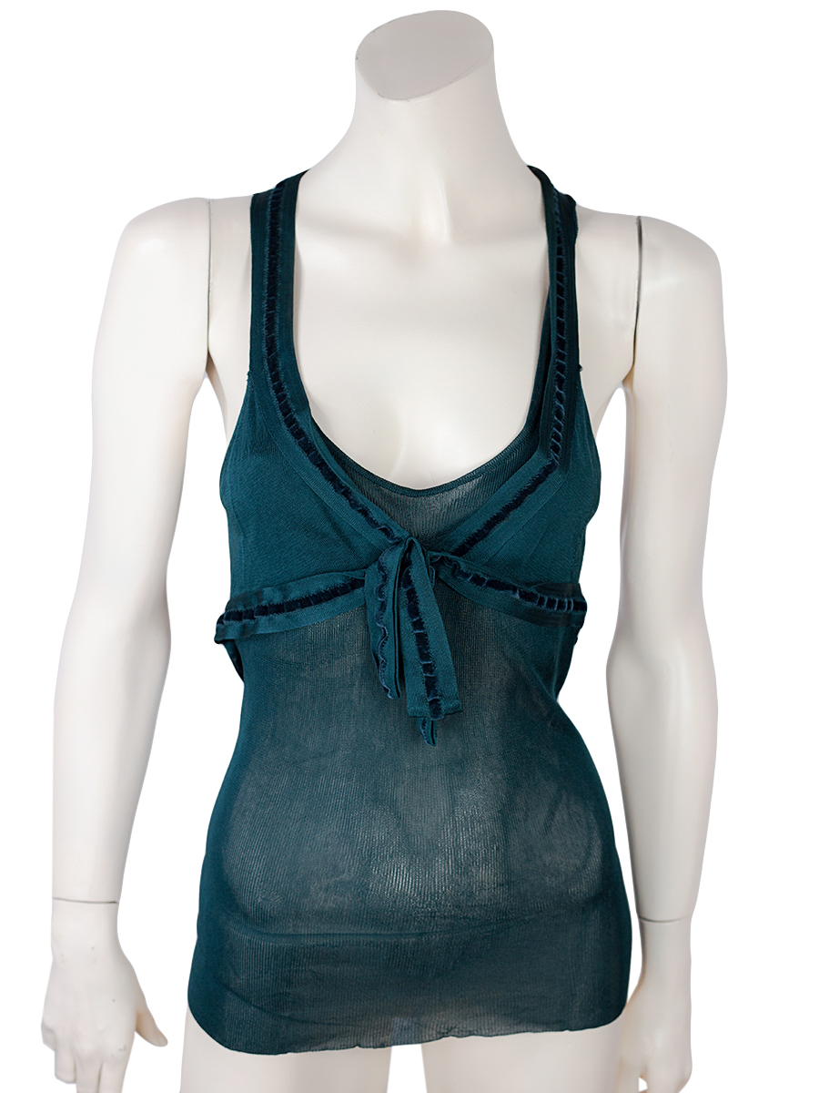 Gucci Green Vest Top - Preowned