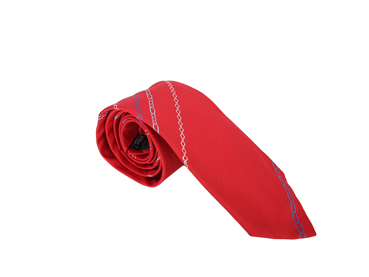 Fendi Silk Red Tie - Preowned