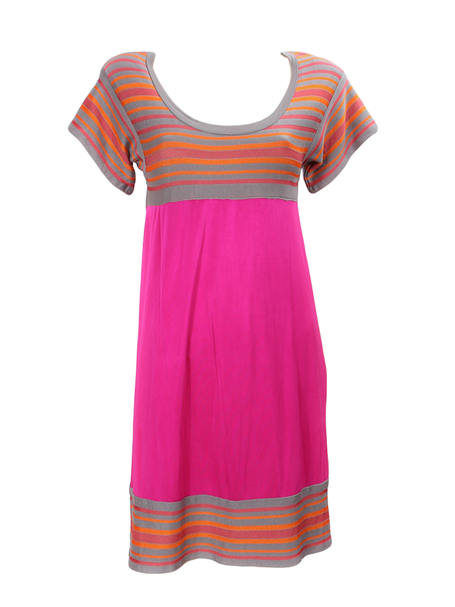 Missoni Multicolor Short Sleeve Mini Dress - Preowned