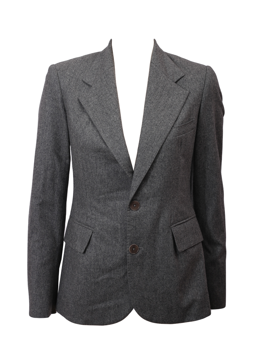 Ralph Lauren Collection Grey Wool Blazer - Preowned