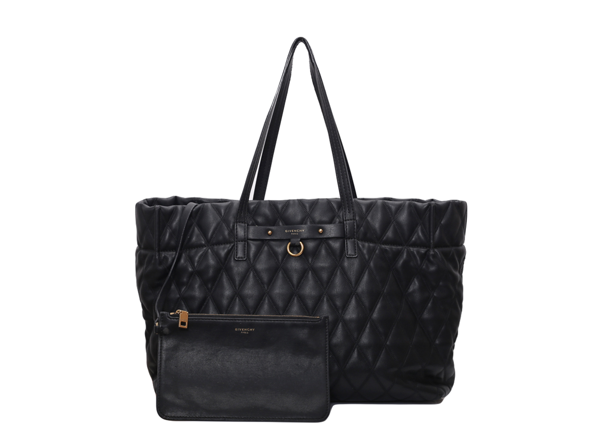 Givenchy Duo Black Quilted Tote Bag - Preowned
