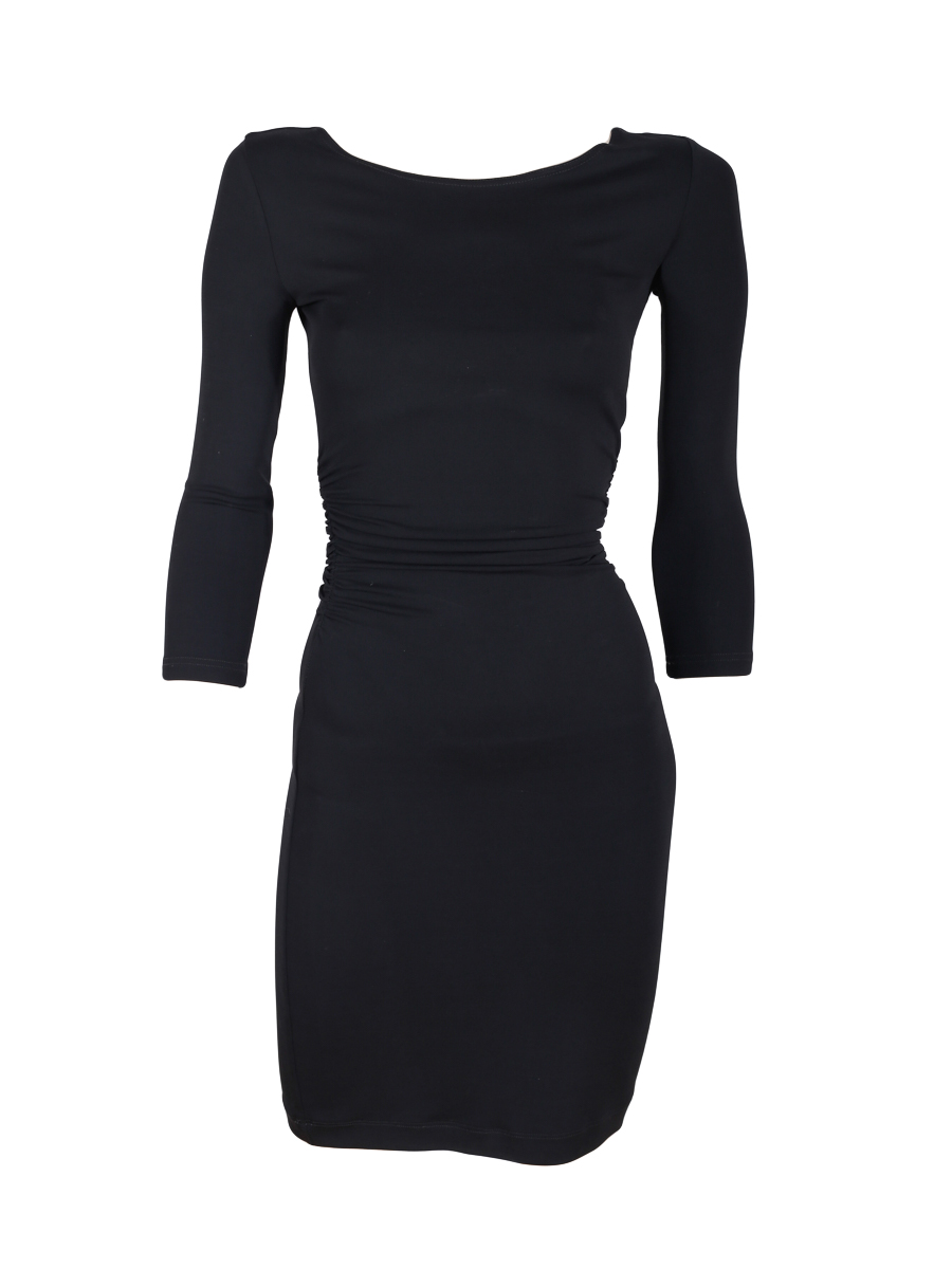 Celine Black Ruched Midi Dress - Preowned