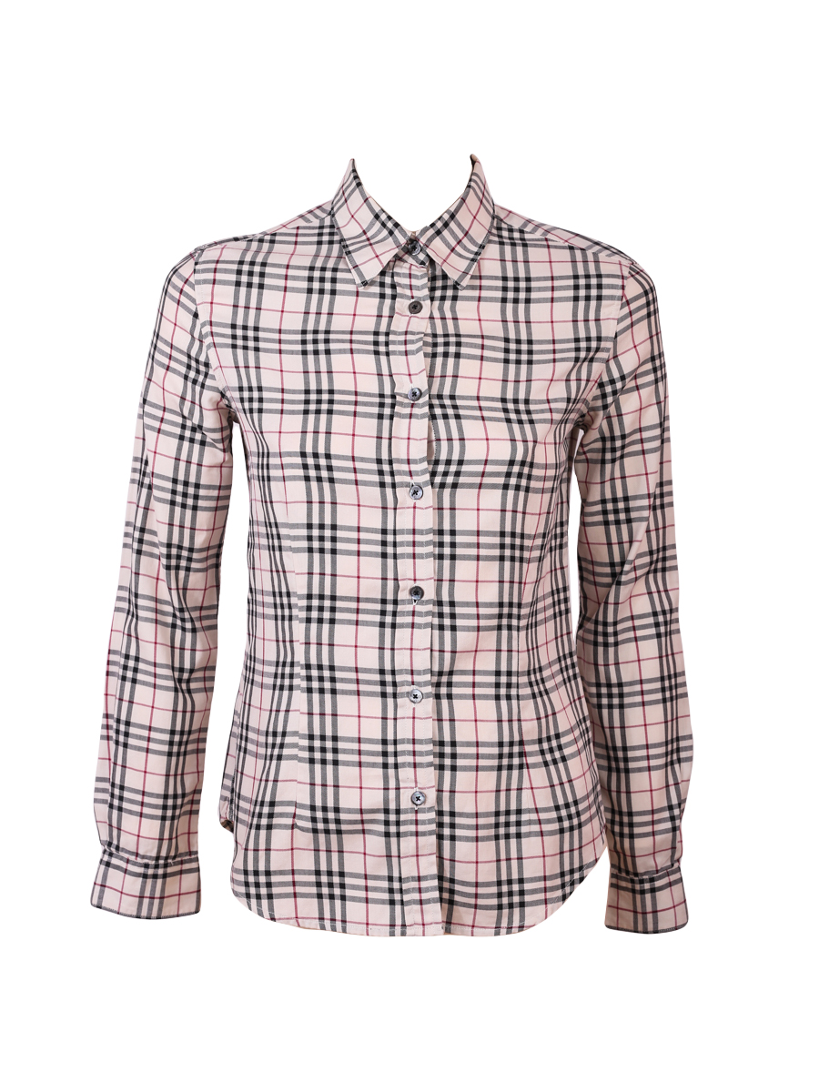 Burberry Nova Checked Beige Cotton Shirt - Preowned