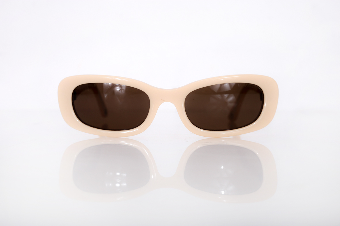 Chanel CC Logo Nude Sunglasses - Preowned