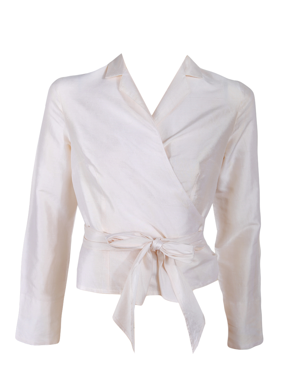 Joseph Silk Ivory Wrap Shirt - Preowned