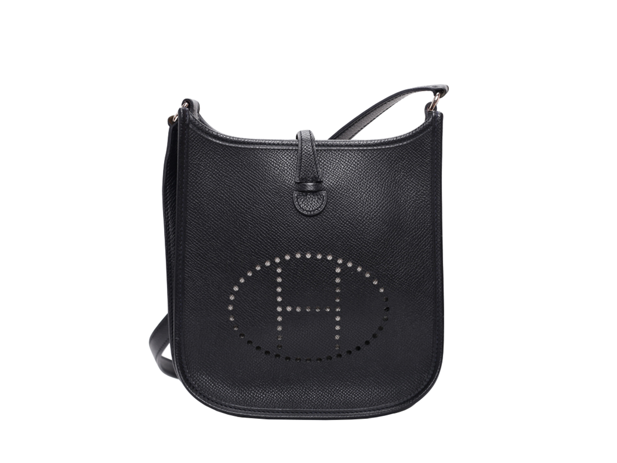 Hermès Evelyne TPM Black Epsom Leather Shoulder Bag - Preowned