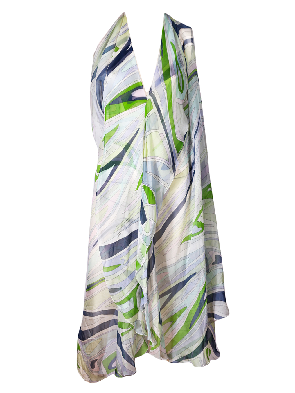 Emilio Pucci Multicolour Silk Asymmetric Dress - Preowned