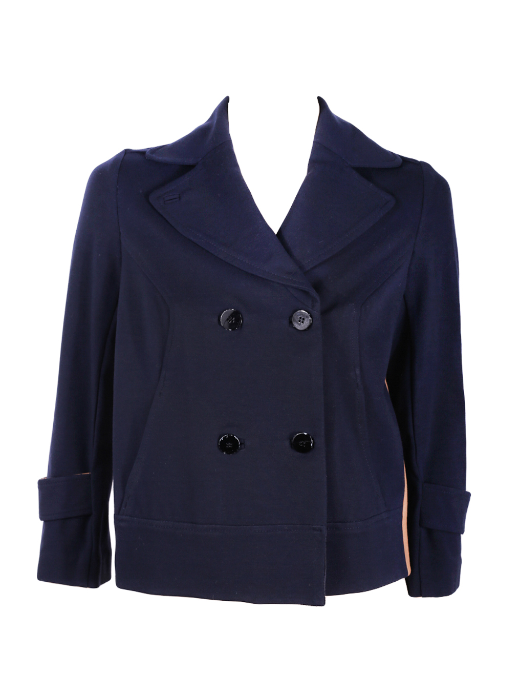 Diane Von Furstenberg Dark Blue Short Jacket - Preowned