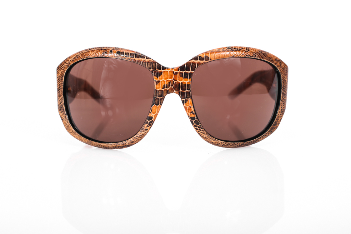 Ralph Lauren Python Leather Sunglasses - Preowned