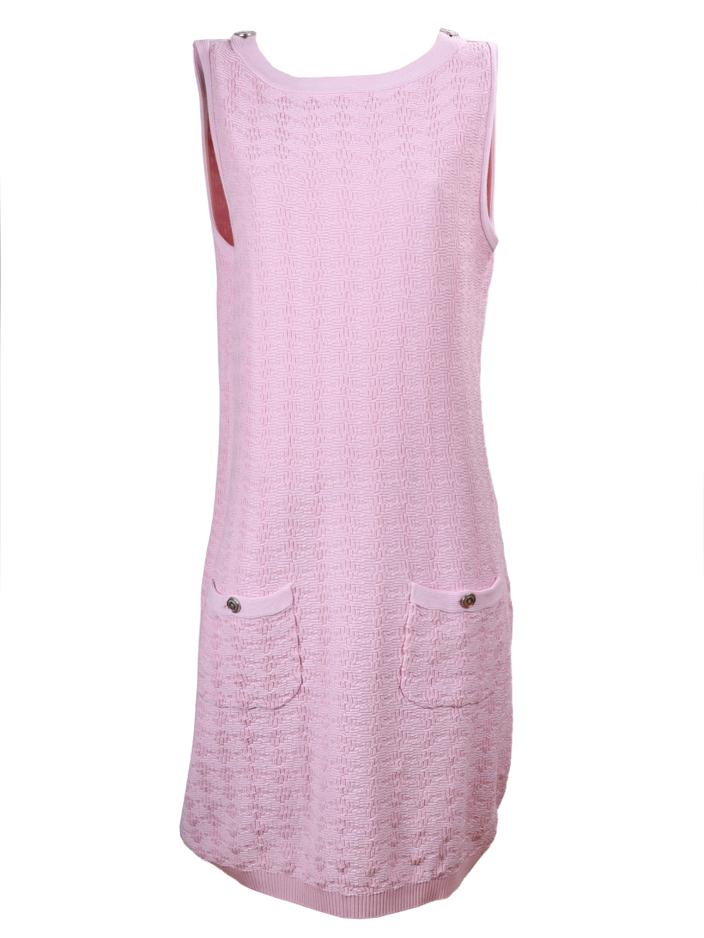 Chanel Pink Knit Sleeveless Dress - Preowned