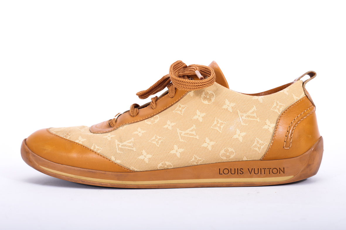 Louis Vuitton Canvas Colorblock Pattern Sneakers - Preowned