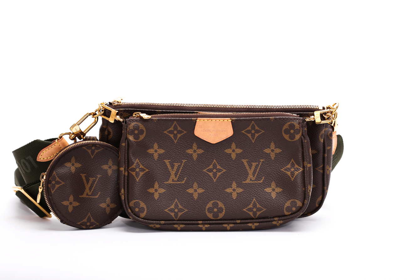 Louis Vuitton Multi Pochette Accessoires In Khaki - Preowned