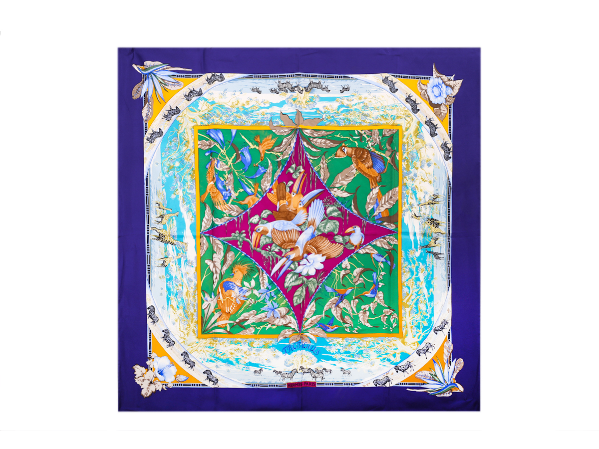Hermes Silk Square Scarf 90 - Preowned