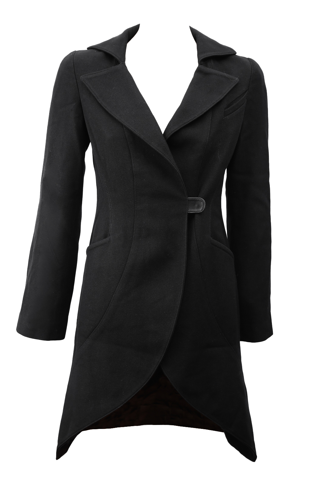 Emporio Armani Black Wool Coat - Preowned