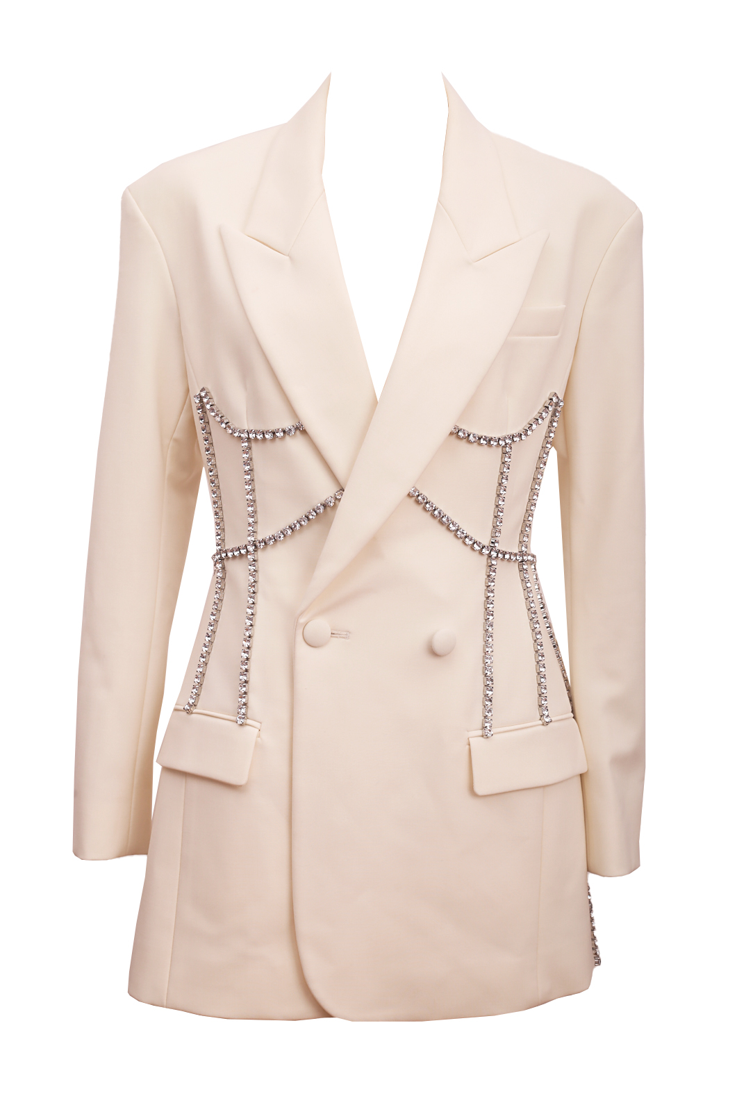 Area Crystal Blazer Dress - Preowned