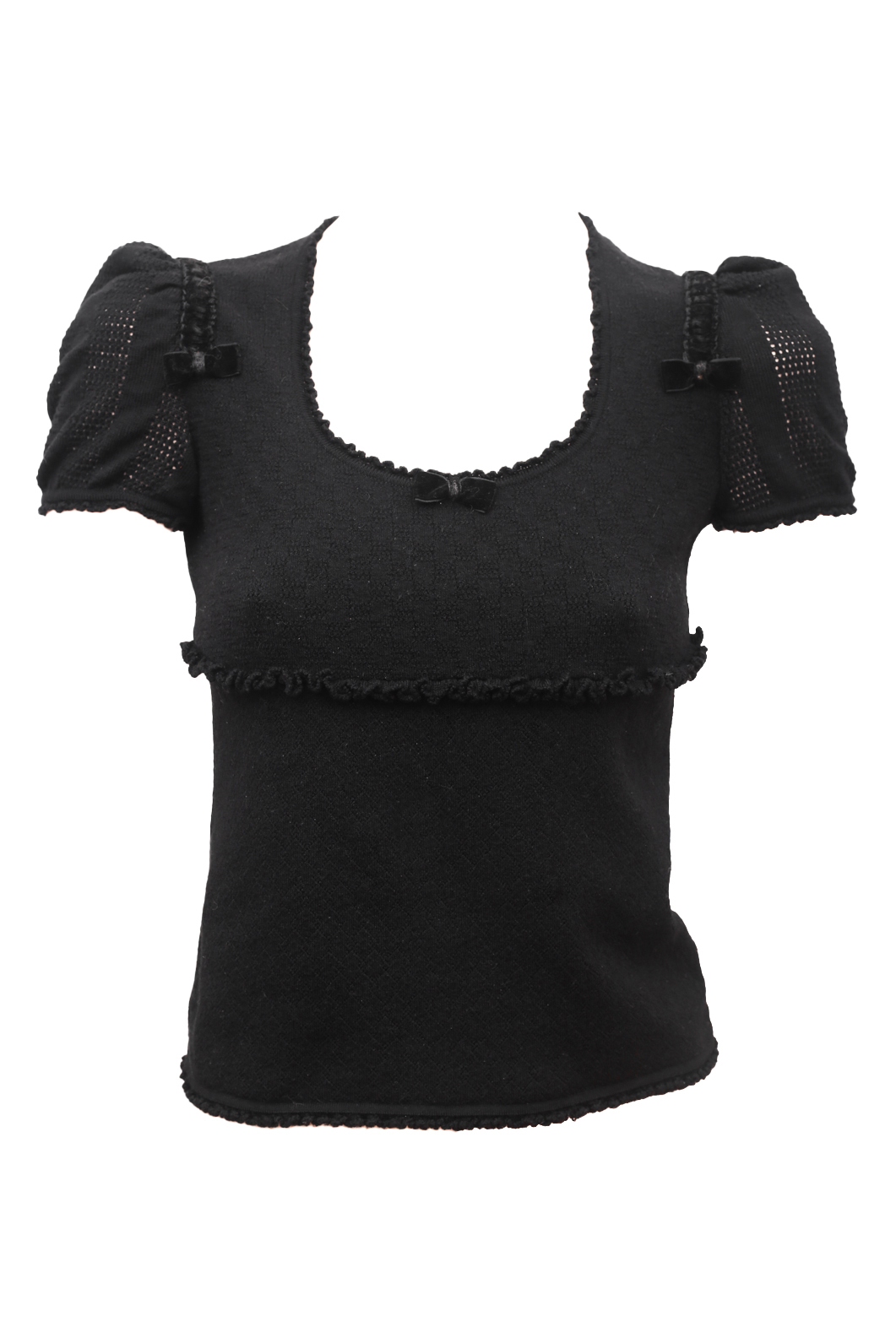 Moschino Black Wool Top - Preowned
