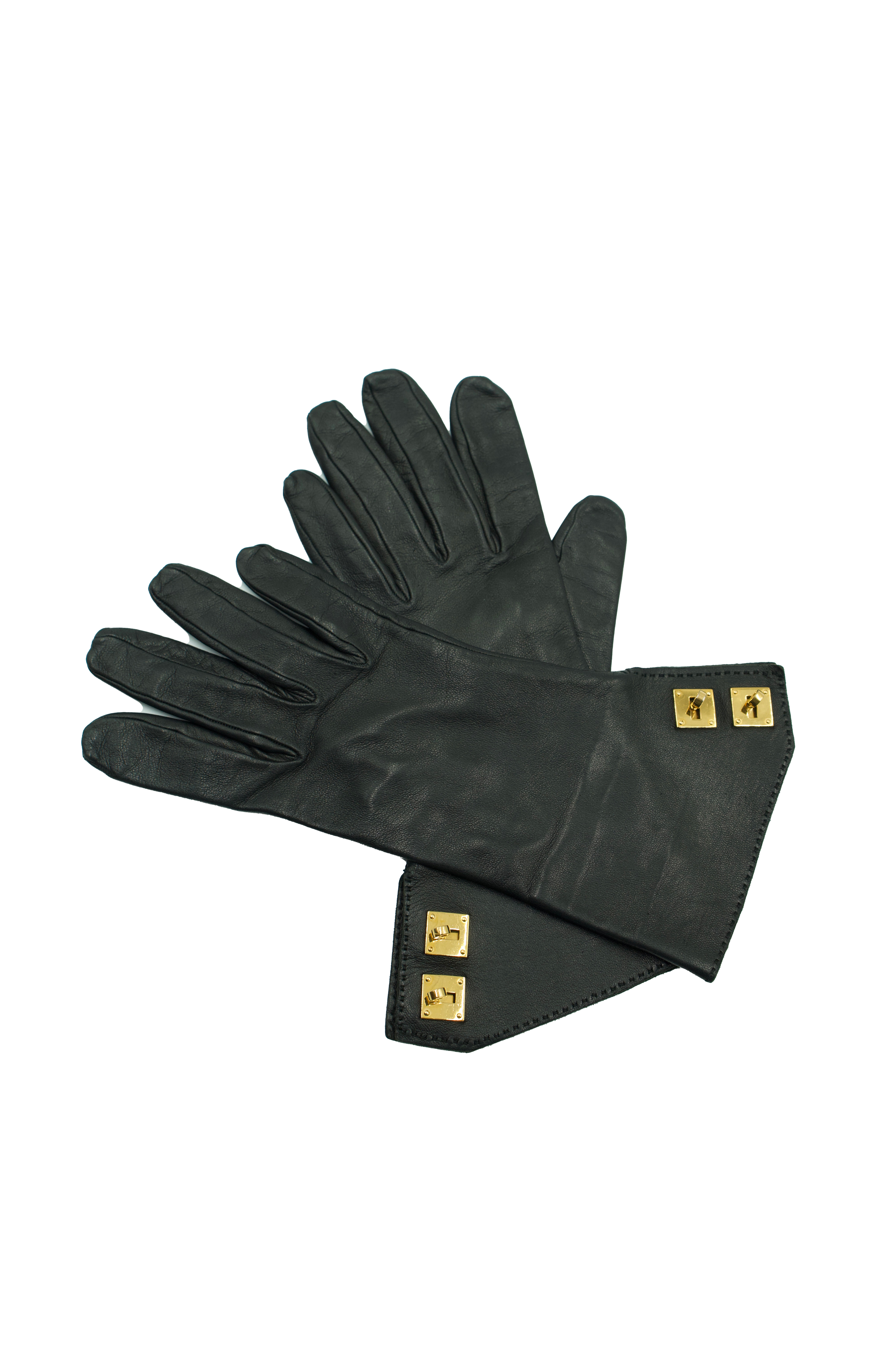 Hermès Soya Kelly Leather Gloves- Preowned