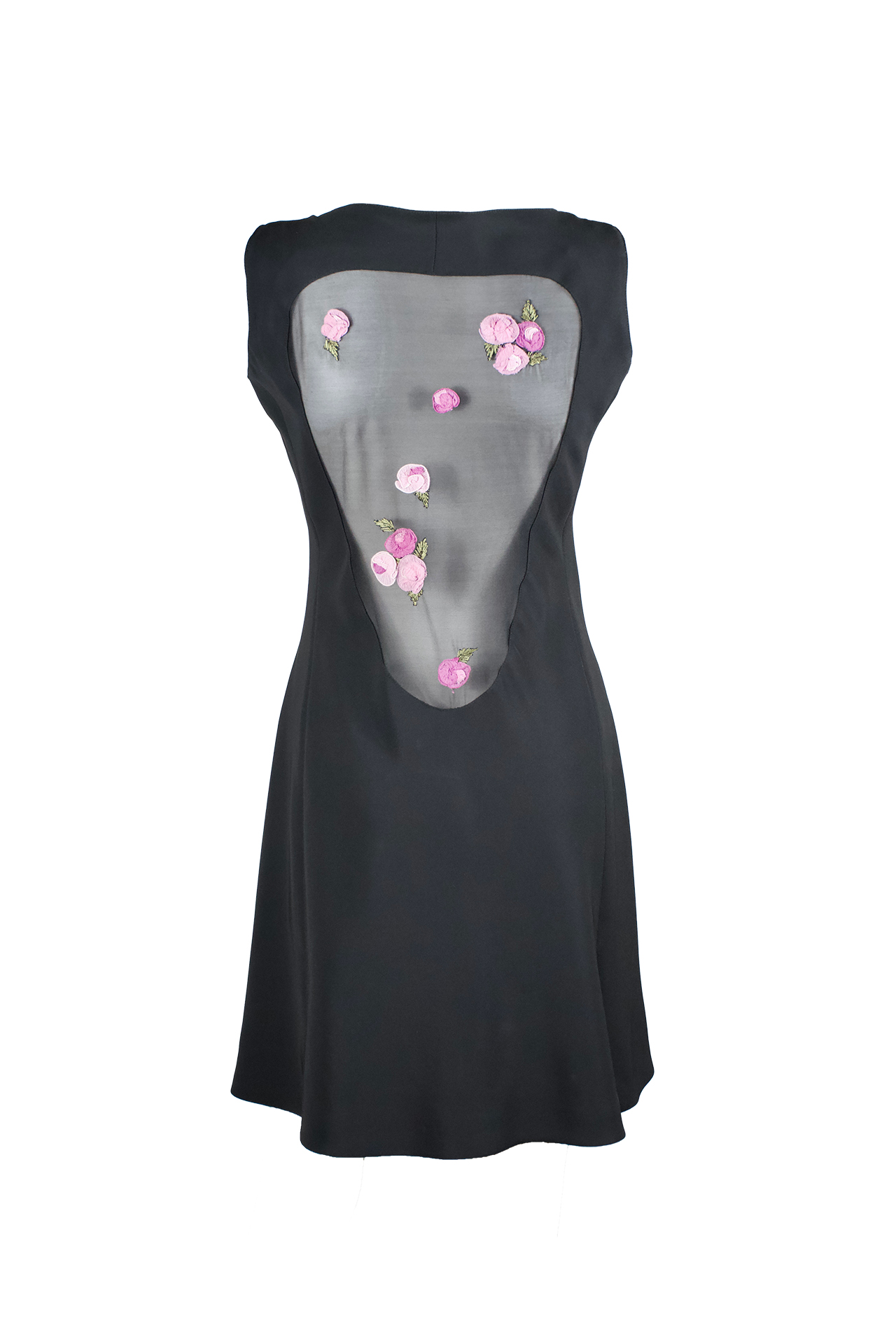 Blumarine Silk Flower Midi Dress- Preowned