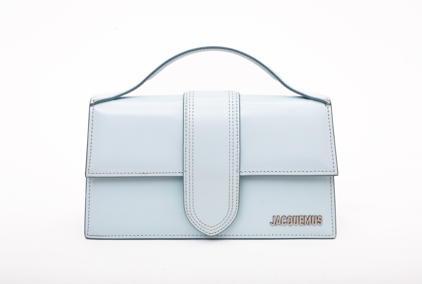 Jacquemus Large Bambino Bag in baby blue - Preowned