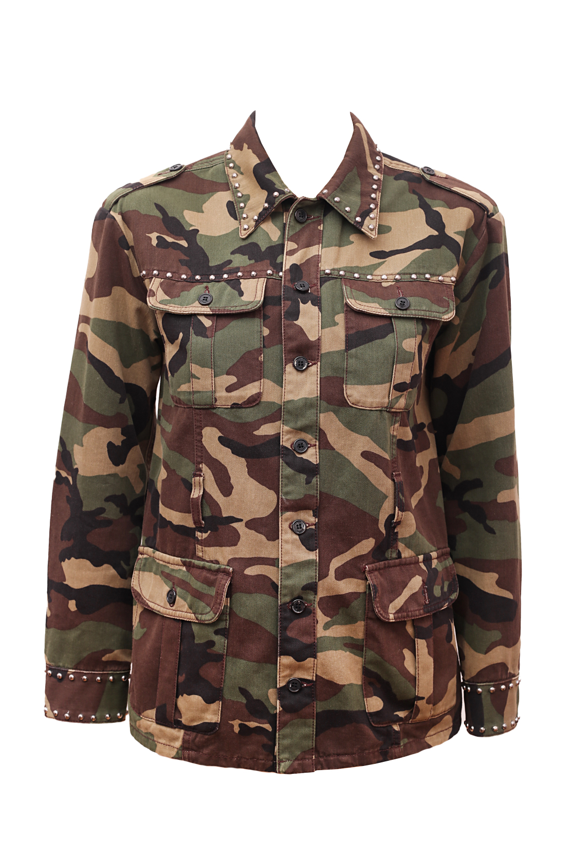Saint Laurent 2015 Studded Army Jacket - Preowned