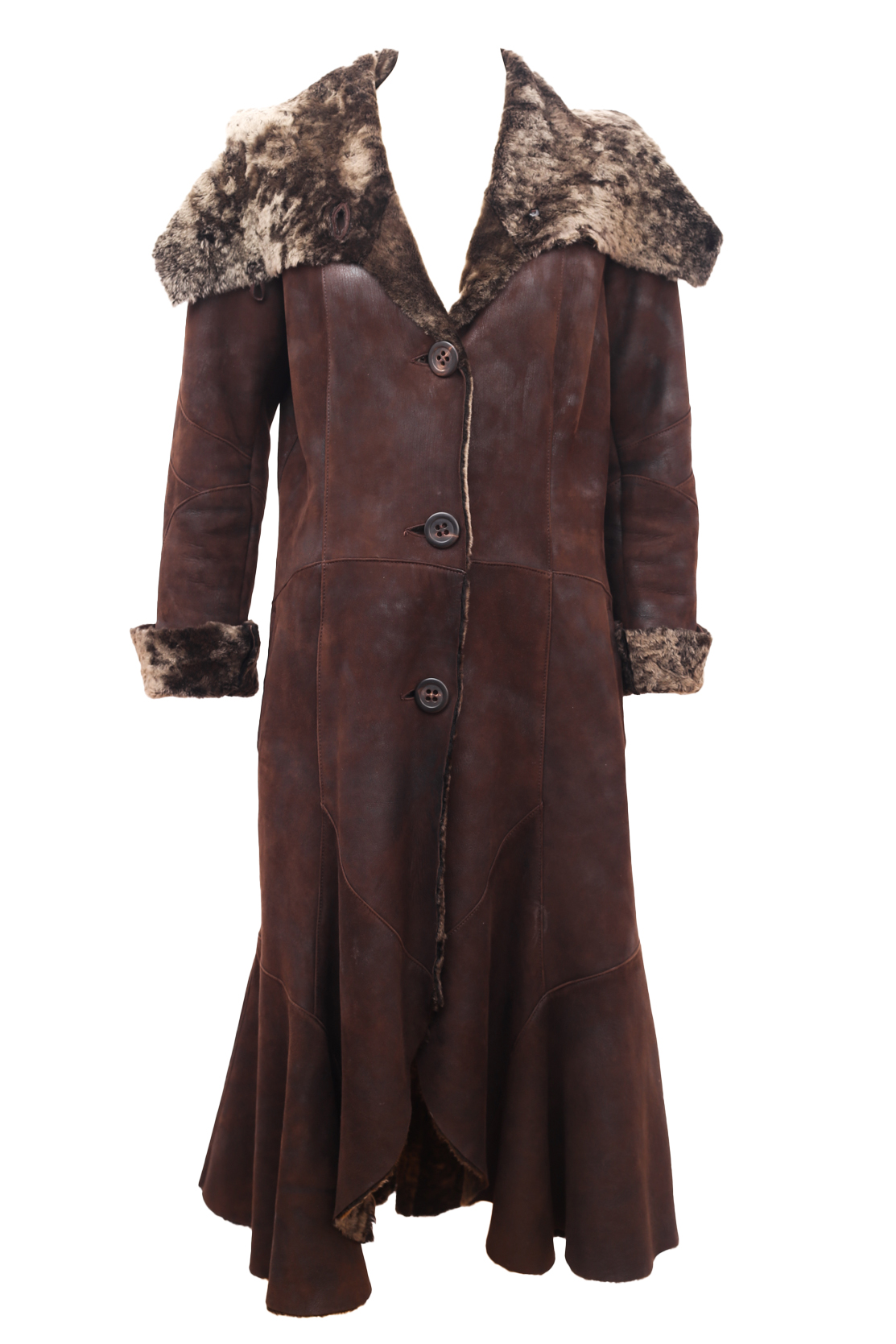 29th October Long Shearling Coat - Preowned