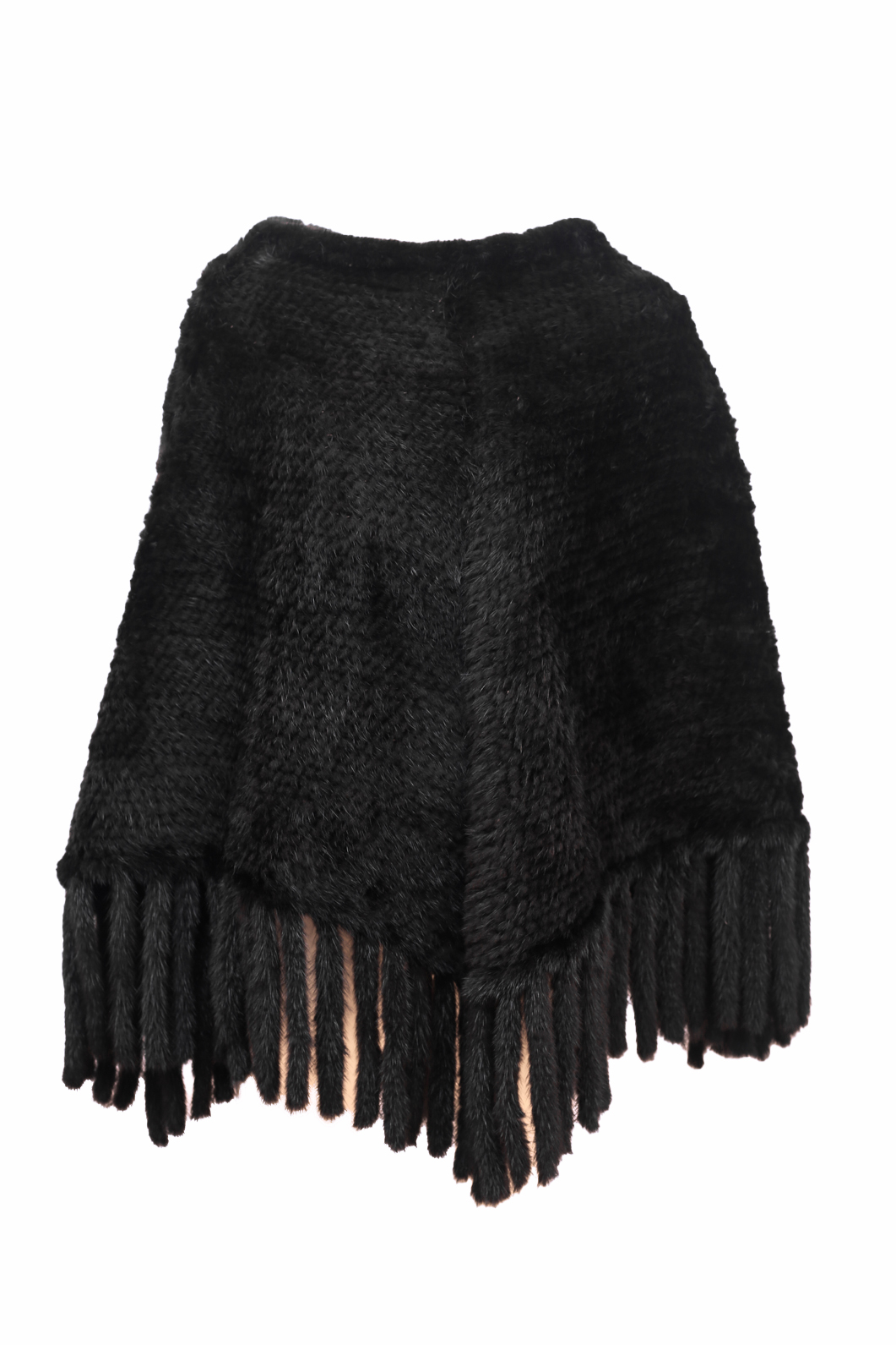 Knitted Mink Fur Poncho - Preowned