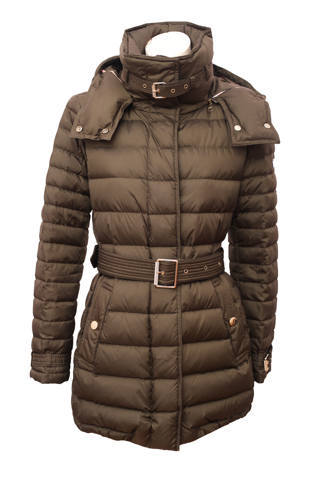 Burberry Quilted Olive Down Jacket - Preowned
