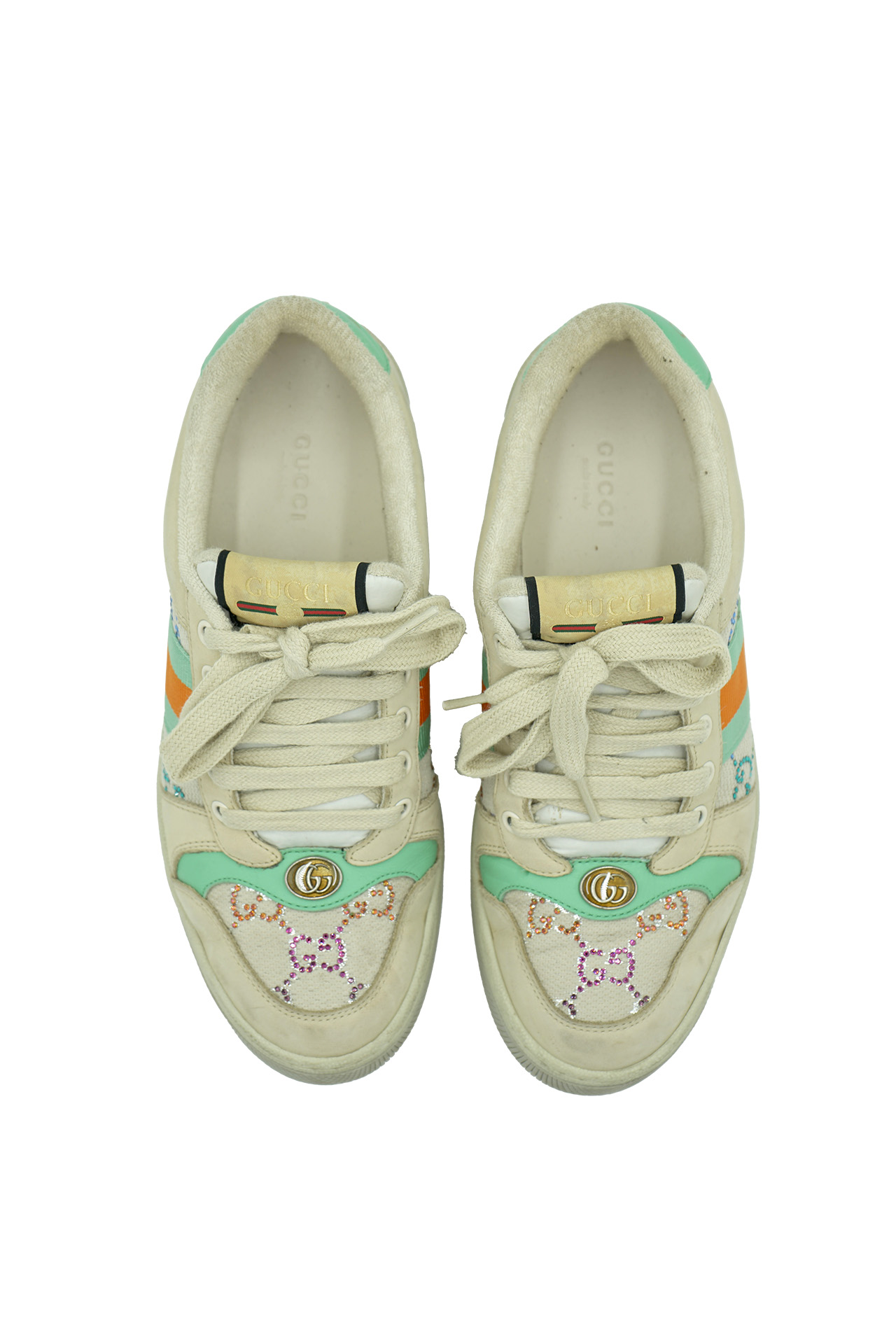 Gucci Screener GG Multicolor Crystal Sneakers-Preowned