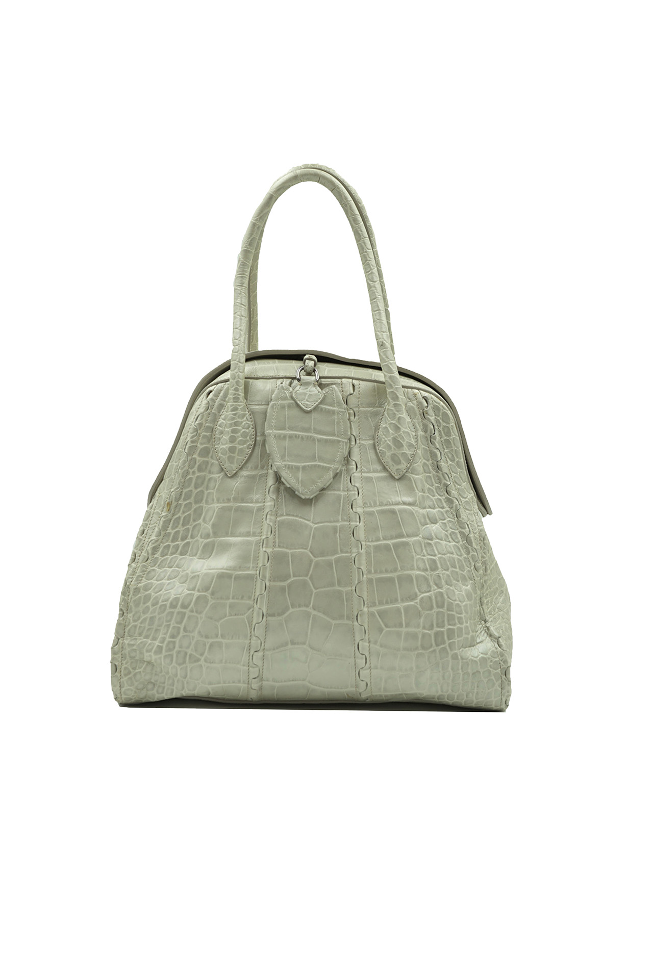 Alaïa Crocodile Embossed Dome Bag- Preowned