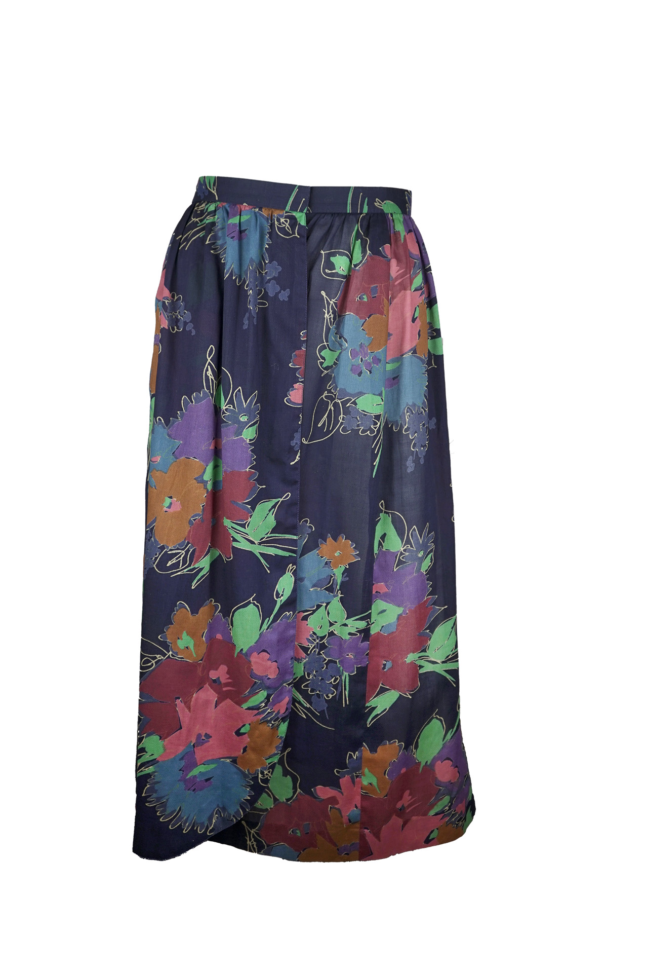 Gerard Pasquiez Vintage 1980s French Cotton Wrap Skirt-Preowned