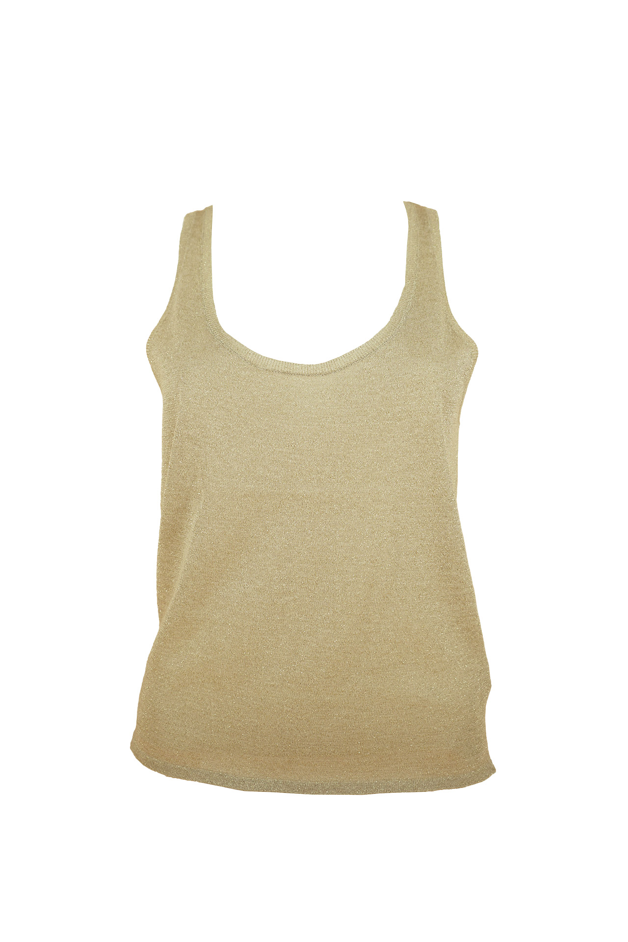 Yves Saint Laurent Lurex Knit Tank Top- Preowned