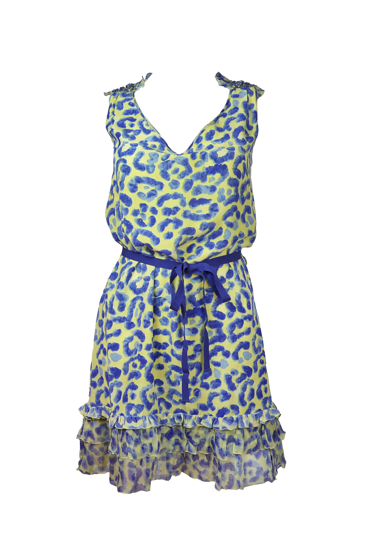 Blugirl By Blumarine Leopard Mini Dress- Preowned