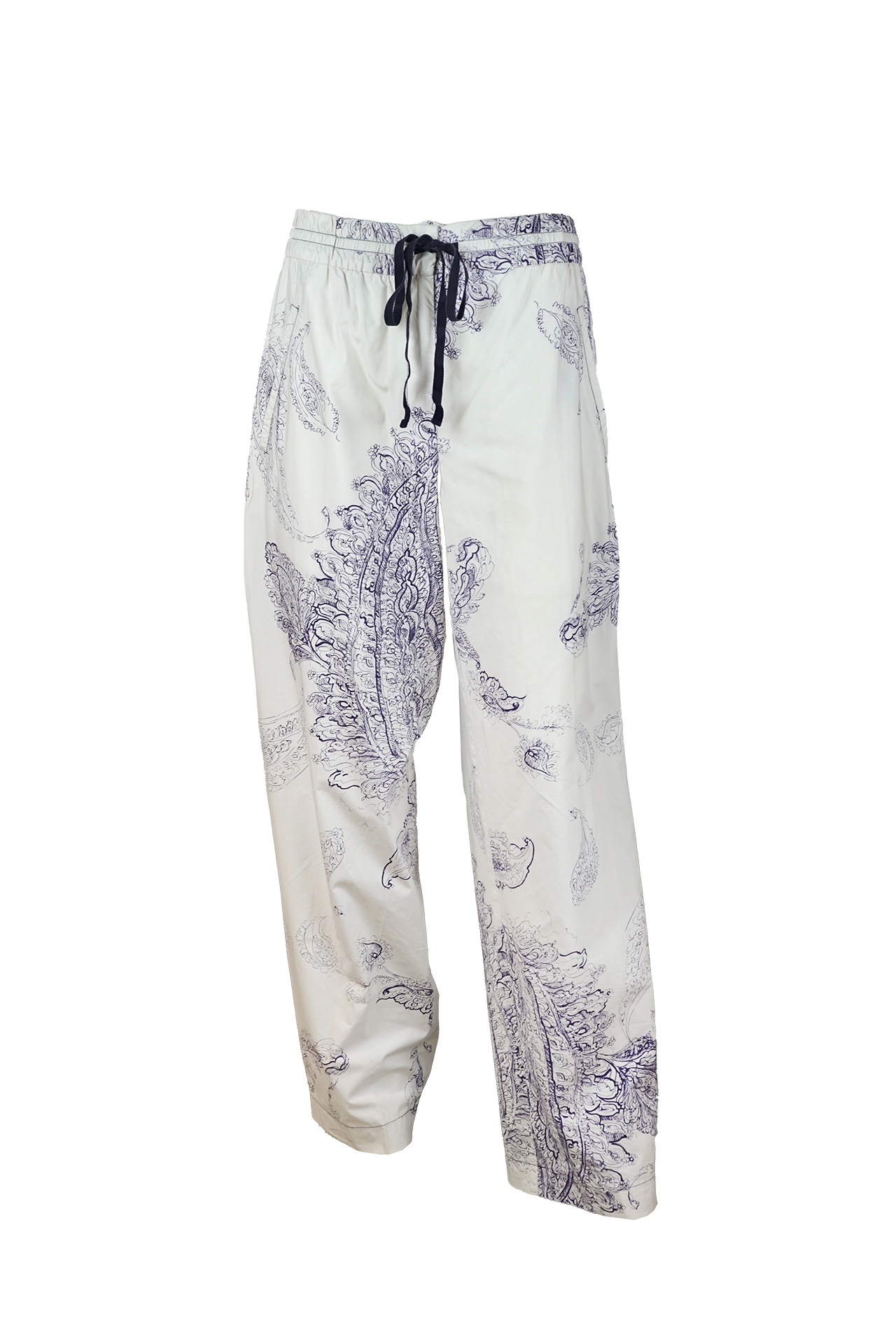 ODEEH Paisley Print Drawstring Trousers- Preowned