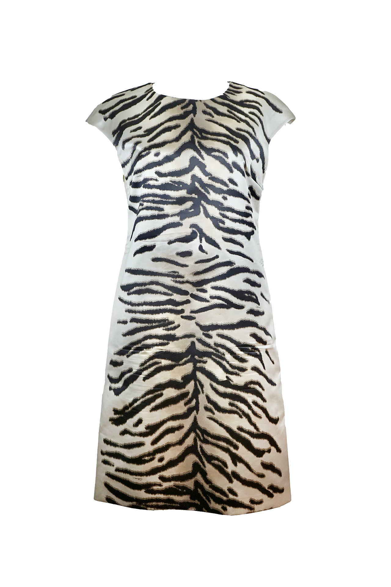 Celine Zebra Print Silk Dress- Preowned