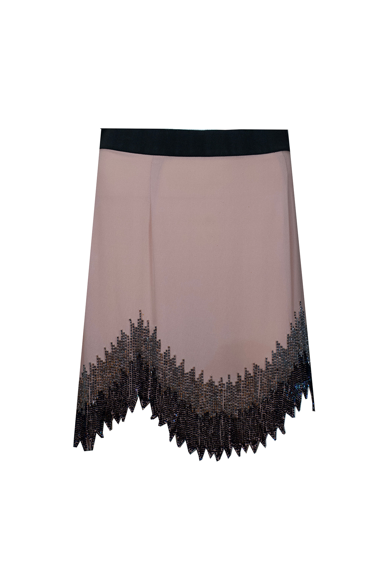 Phillip Lim Pink Silk Beaded Skirt- Preowned