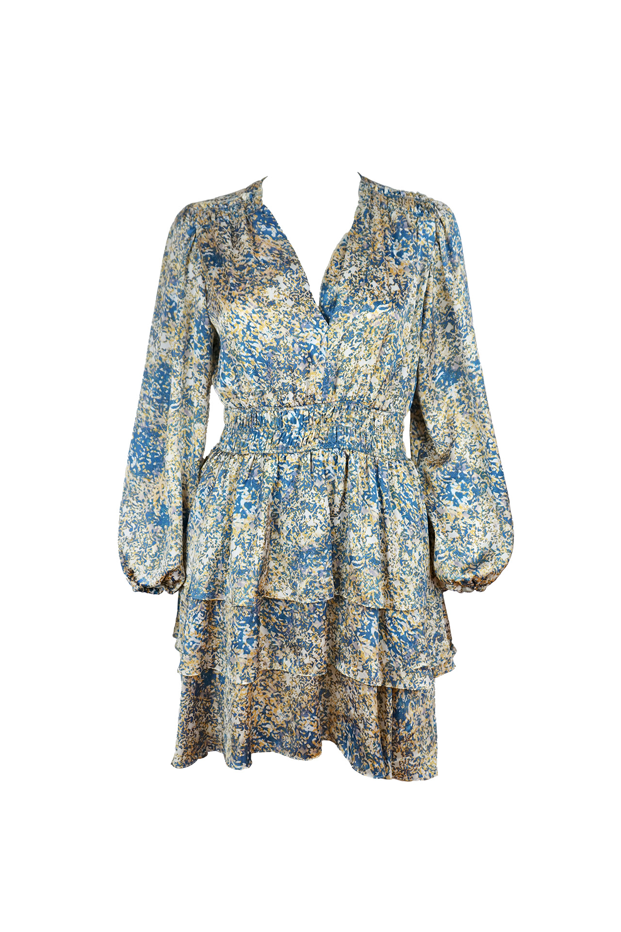 Maje Ritaca Abstract Print Mini Dress- Preowned
