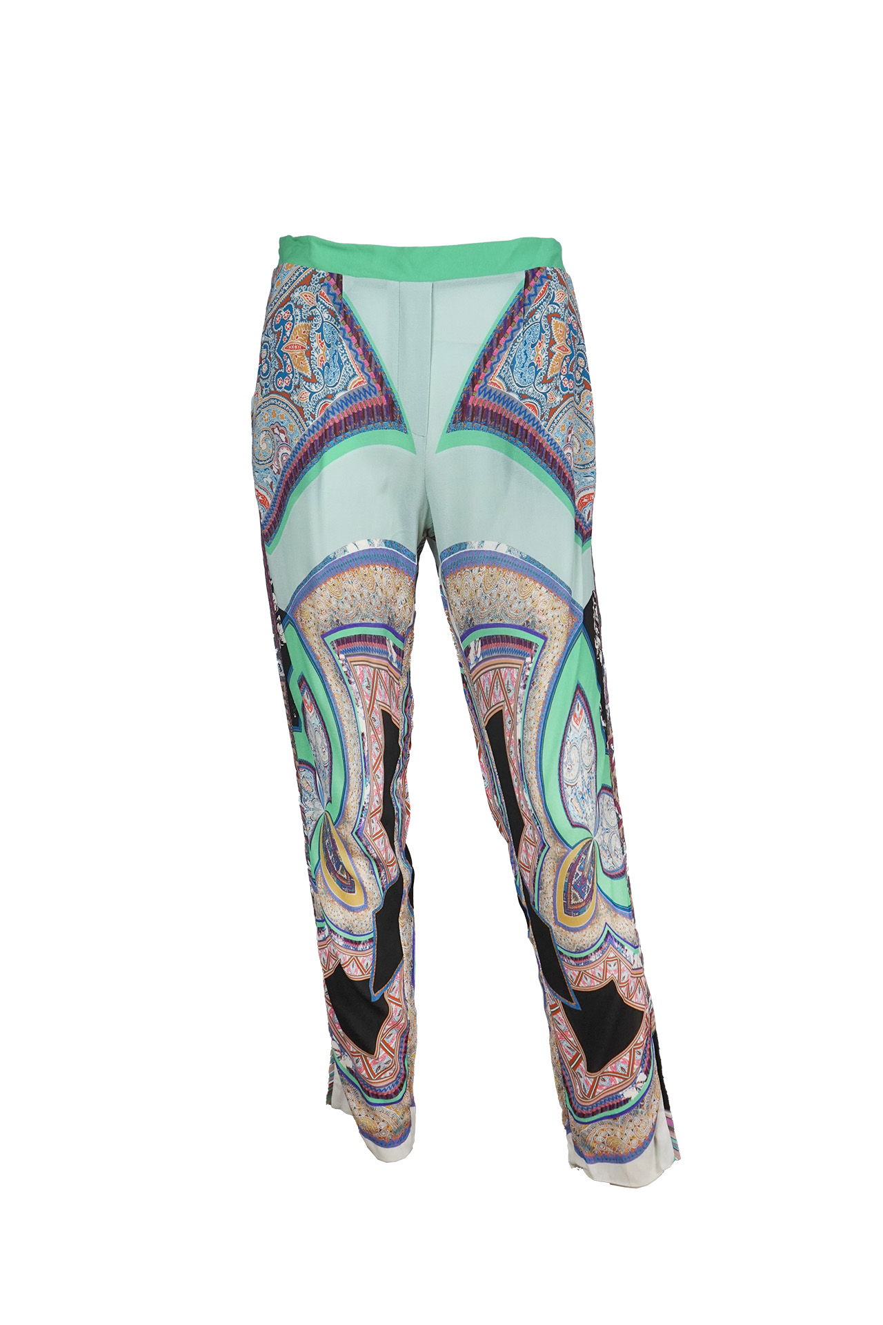 Etro Paisley Print High-Rise Trousers- Preowned