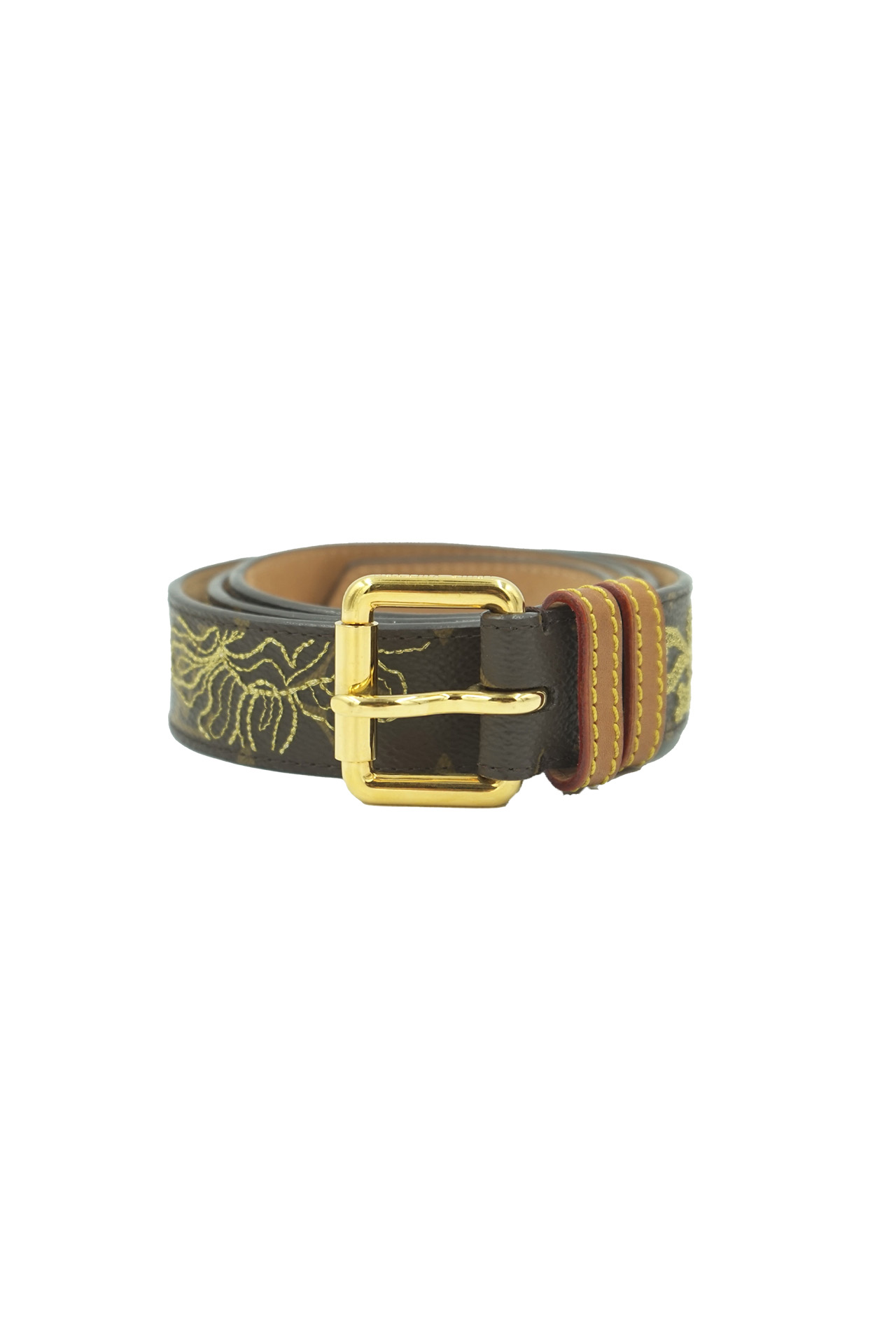 Louis Vuitton Monogram Dentelle Embroidered Belt- Preowned